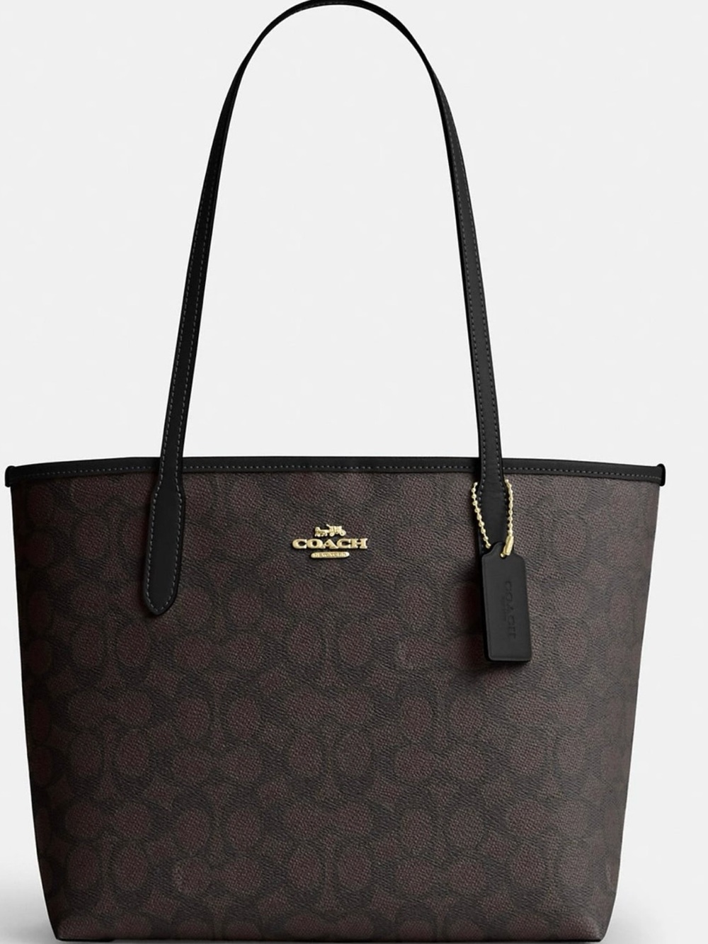 Coach | Signature Canvas Medium City Tote Bag